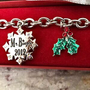 Mr. Bingle NEW 2012 charm bracelet Christmas snowman Dillard's